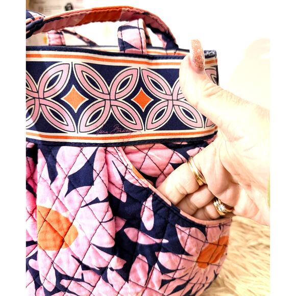 Vera Bradley Pink and Orange Floral Crossbody Bag - Picture 5 of 7